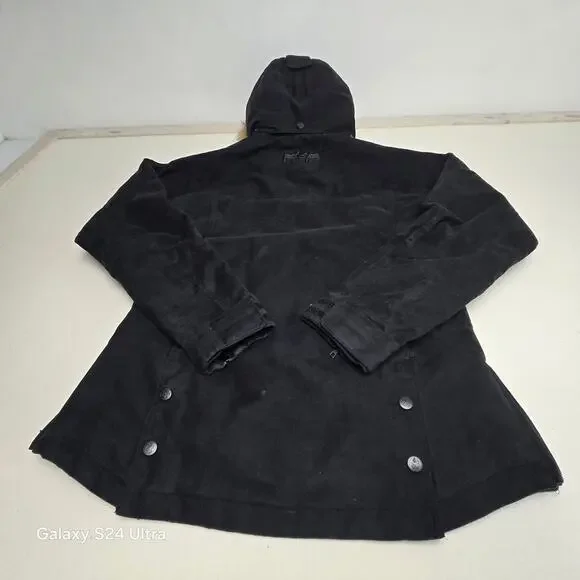 Outback Trading Co. Black Microsuede Jacket Insulated Quilted Gold Cup Women's M - Picture 3 of 10